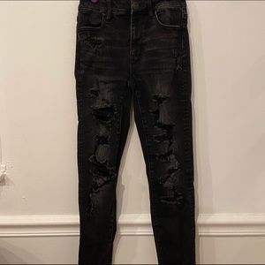 black american eagle jeans